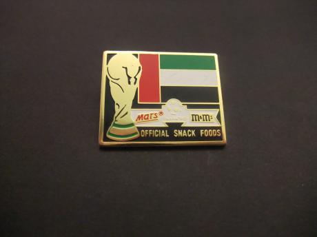 WK voetbal Italië 1990 sponsor M&M Mars deelnemer Verenigde Arabische Emiraten